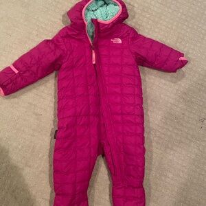 The North Face Fuchsia Infant Snowsuit